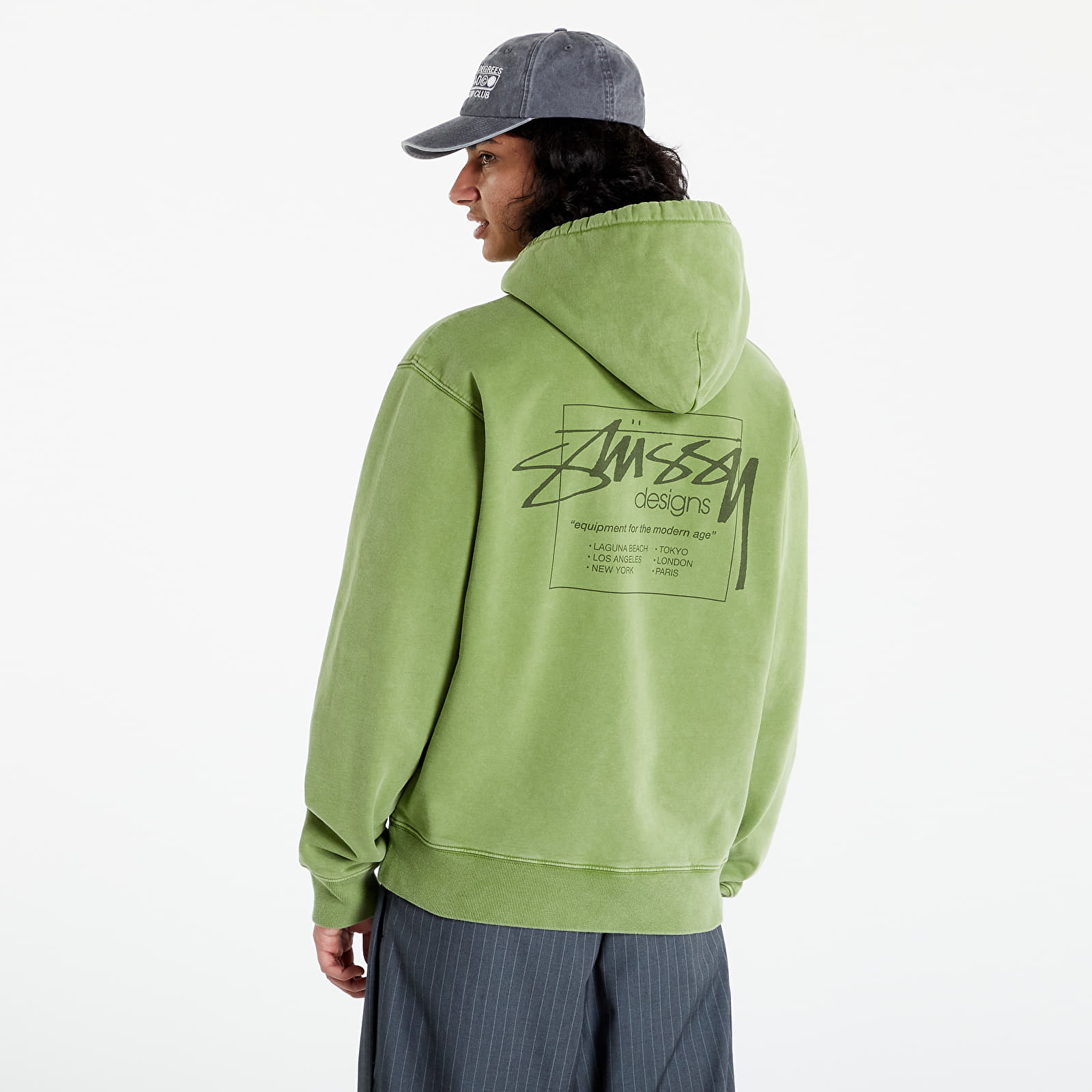 Stussy green sweatshirt deals