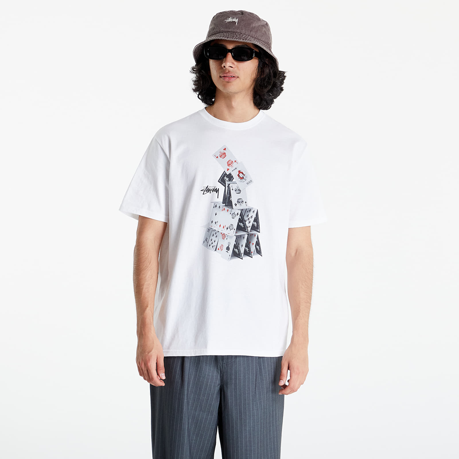 T-shirts Stüssy House Of Cards Tee White