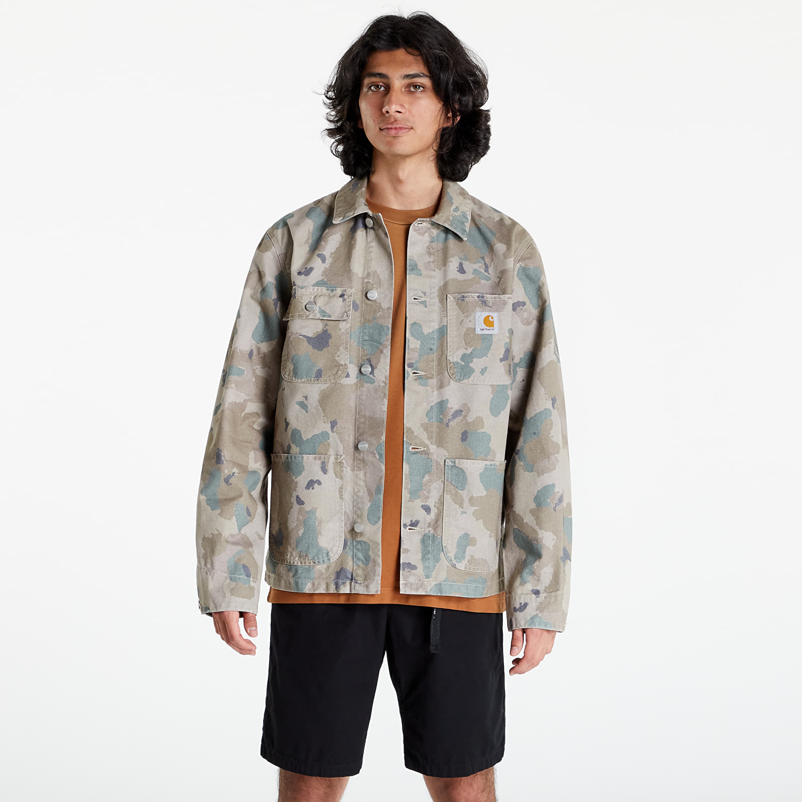 Jacken Carhartt WIP Michigan Coat Camo Tide/ Thyme Stone Washed
