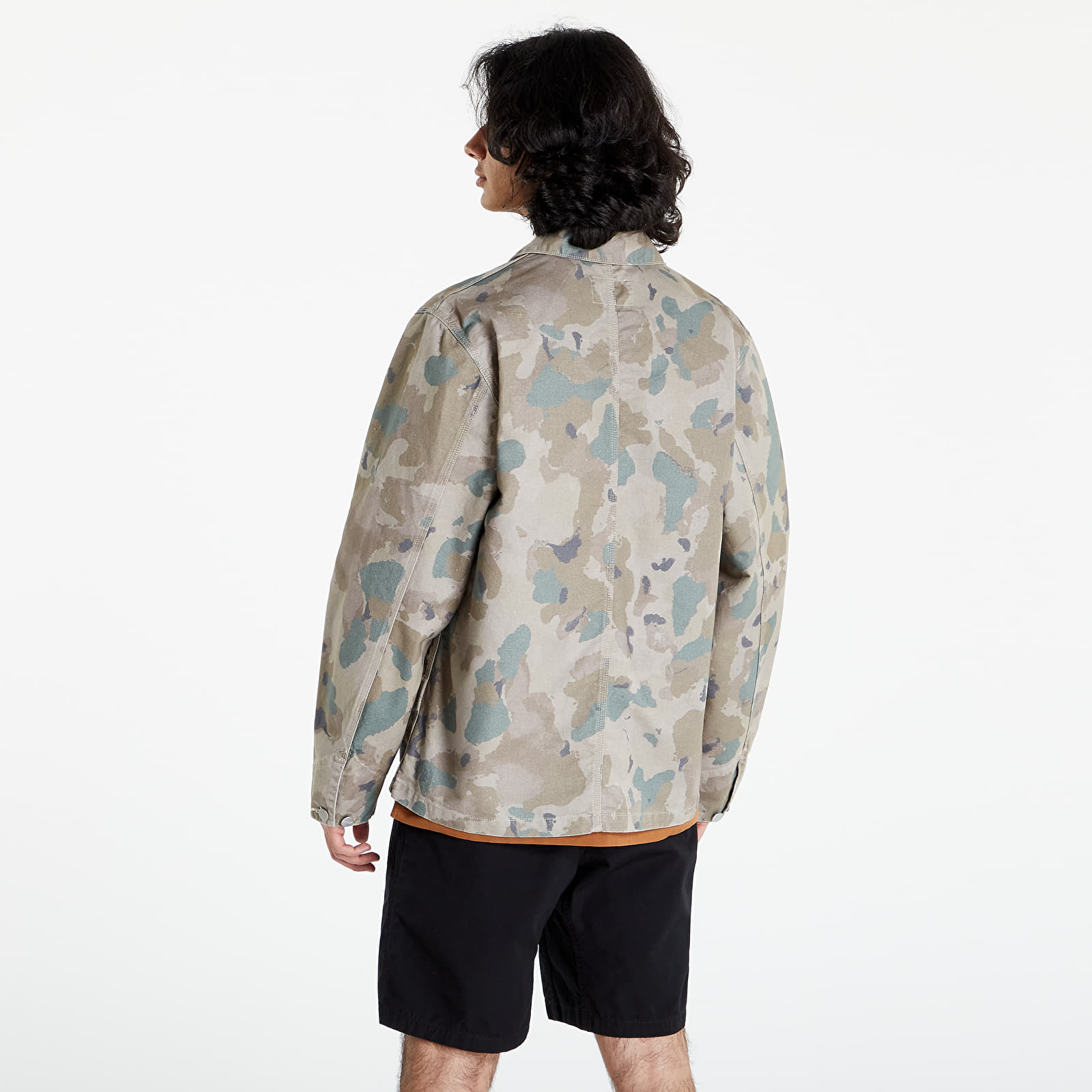 Jacken Carhartt WIP Michigan Coat Camo Tide/ Thyme Stone Washed