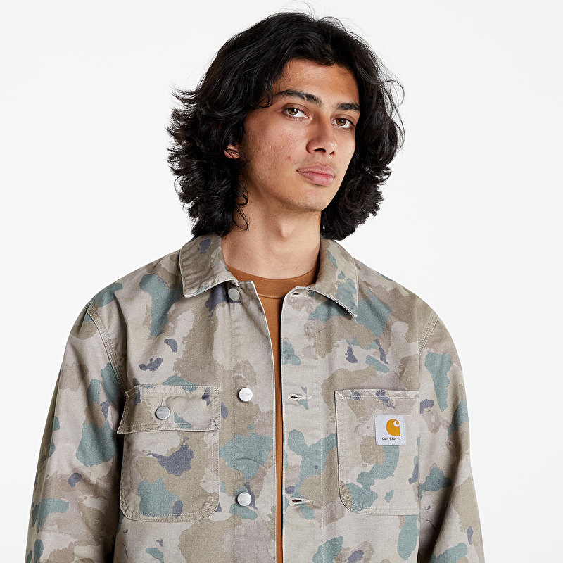 Jackets Carhartt WIP Michigan Coat Camo Tide/ Thyme Stone Washed