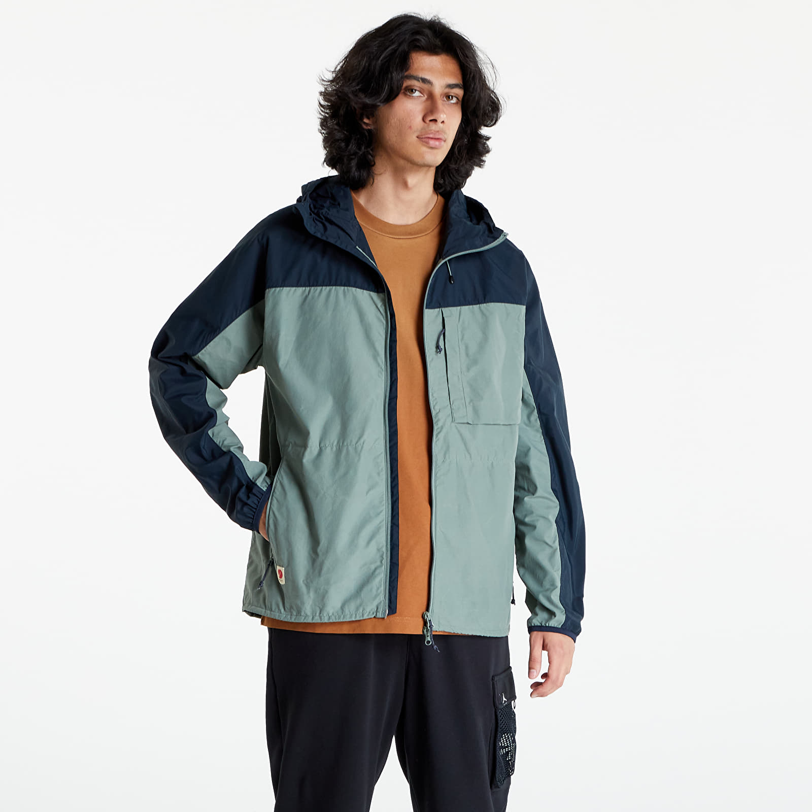 Chaquetas Fjällräven High Coast Wind Jacket Patina Green/ Navy