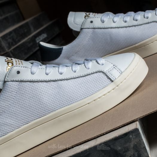 Adidas court vantage white tech ink top
