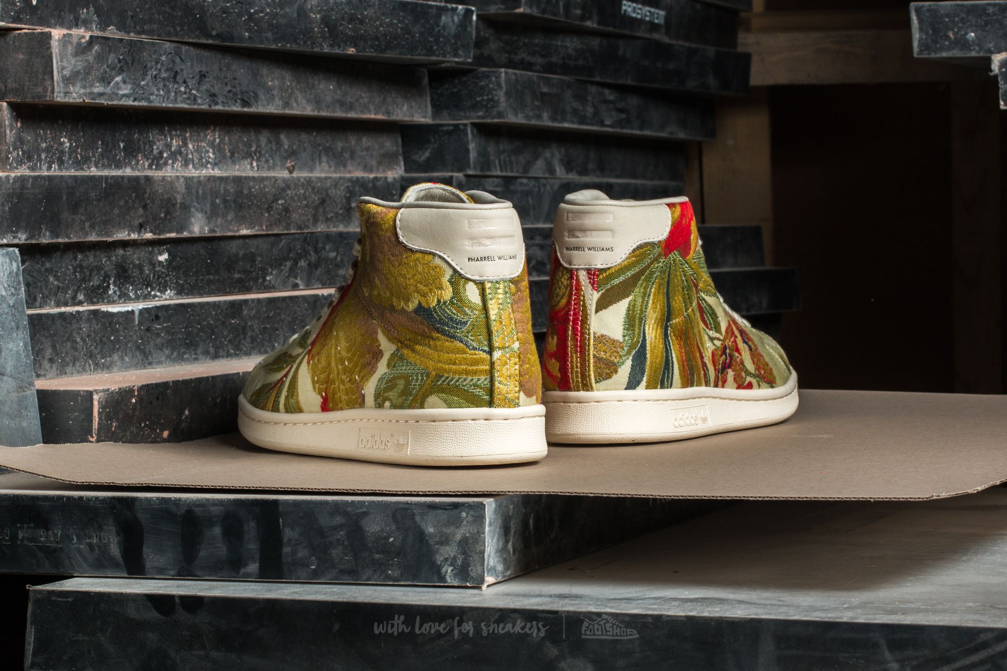 Men's shoes adidas Stan Smith Mid Jacquard Core White/ Core White/ Core White