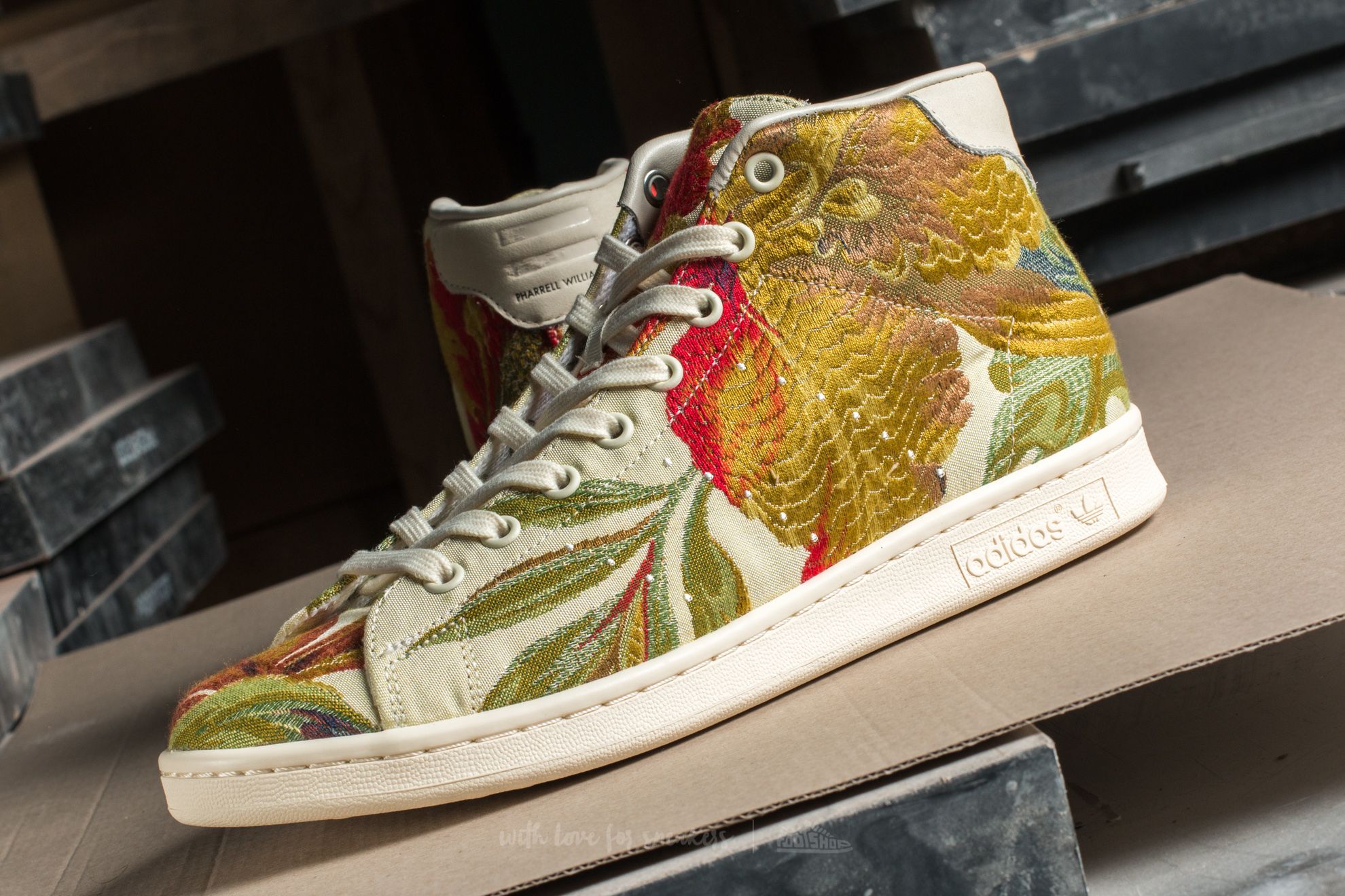 Men's shoes adidas Stan Smith Mid Jacquard Core White/ Core White/ Core White