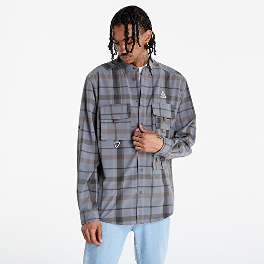 Nike ACG Dri-FIT UV 'Devastation Trail' Men´s Checked Top Smoke