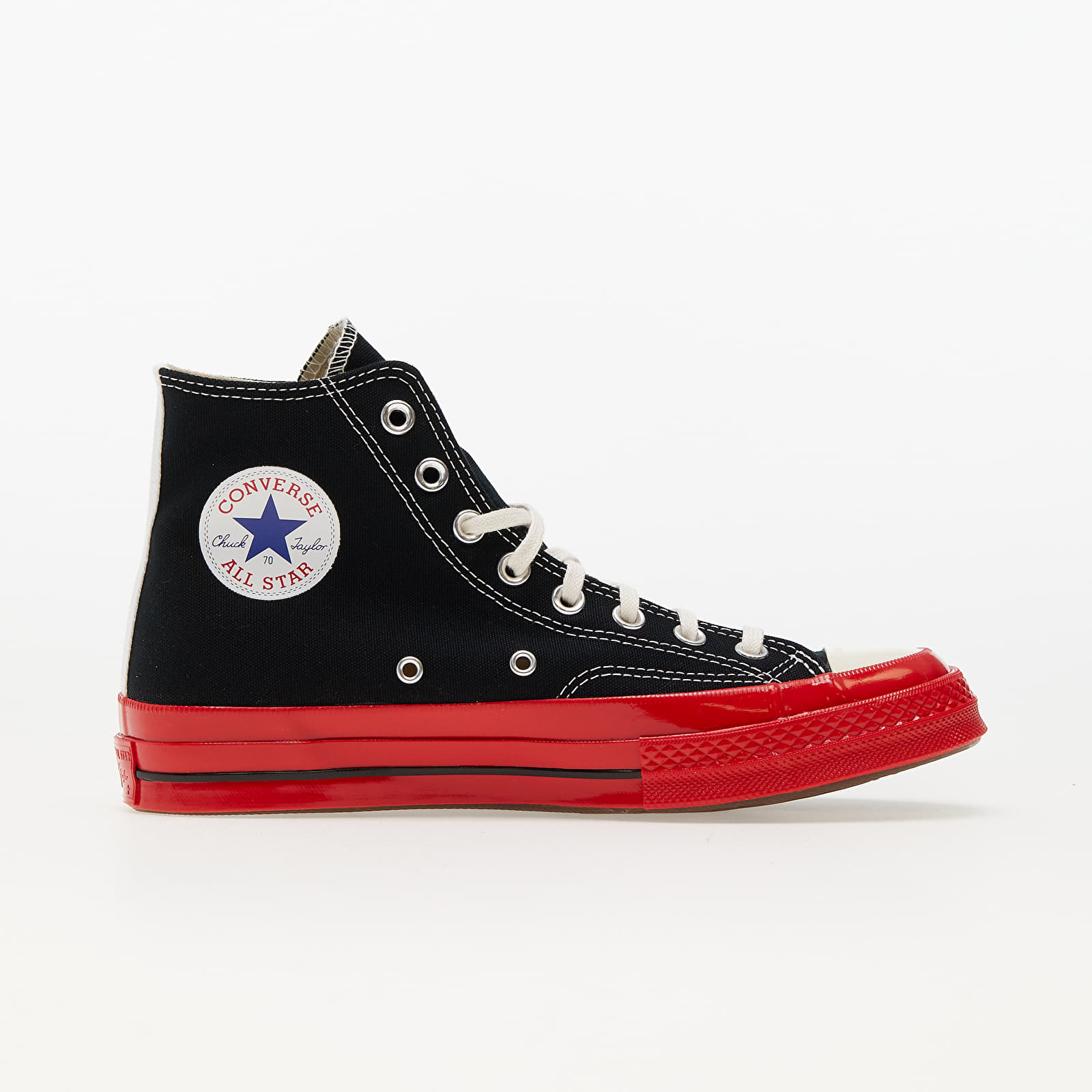 Чоловіче взуття Converse x Comme des Garcons PLAY Chuck Taylor 70 Hi Top Red Sole Black