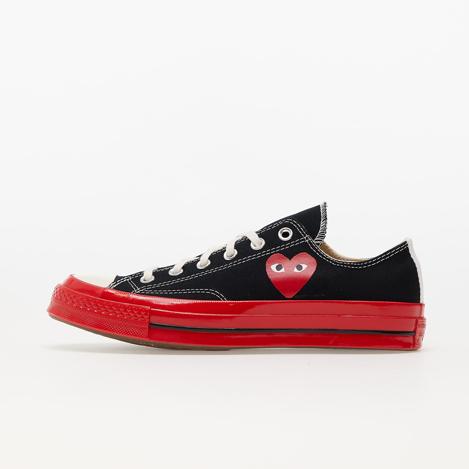 Levně Tenisky Converse x Comme des Garçons PLAY Chuck Taylor 70 Low Top Red Sole Black EUR 42