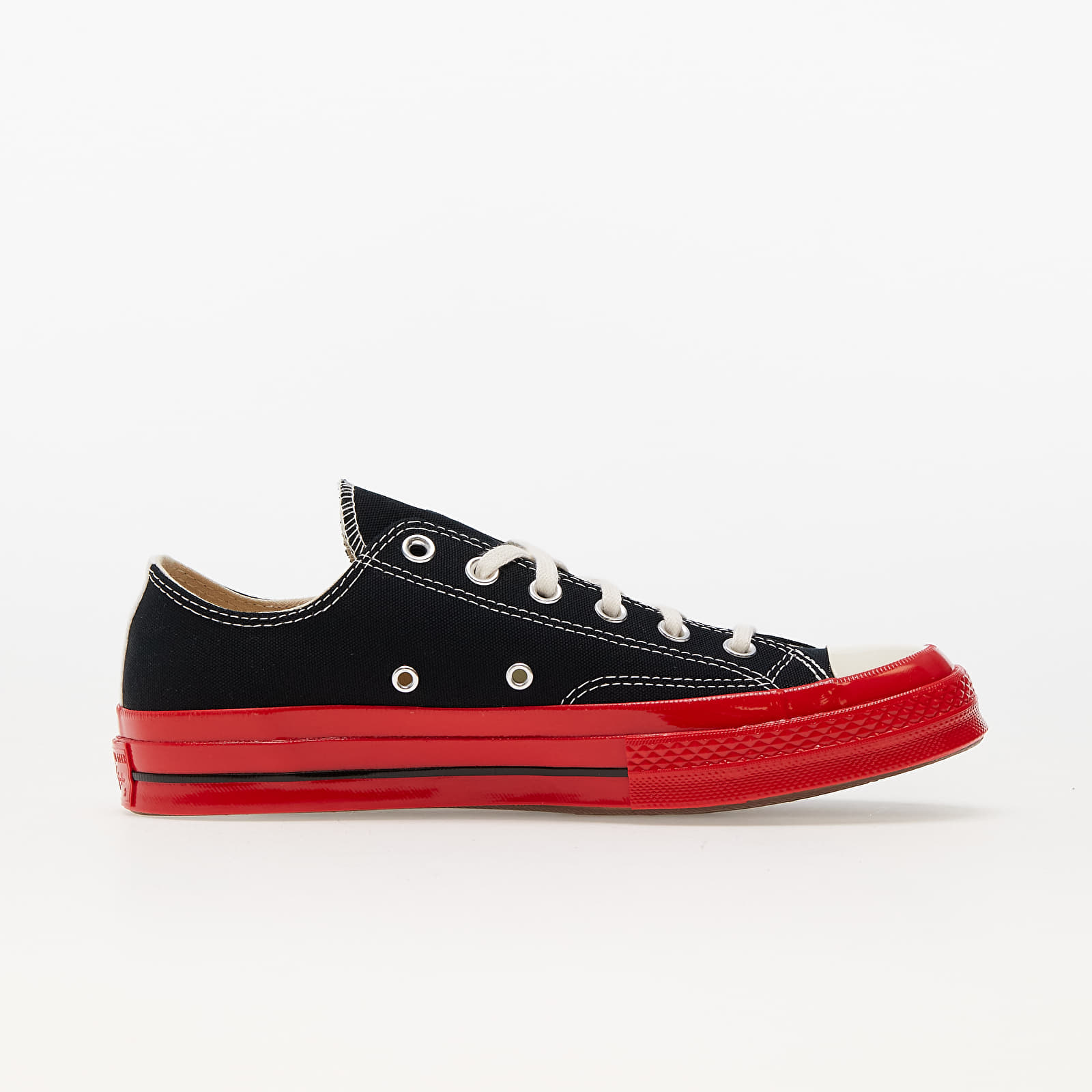 Férfi cipők Converse x Comme des Garçons PLAY Chuck Taylor 70 Low Top Red Sole Black