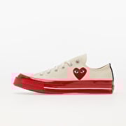 Converse x Comme des Garçons PLAY Chuck Taylor 70 Low Top Red Sole White