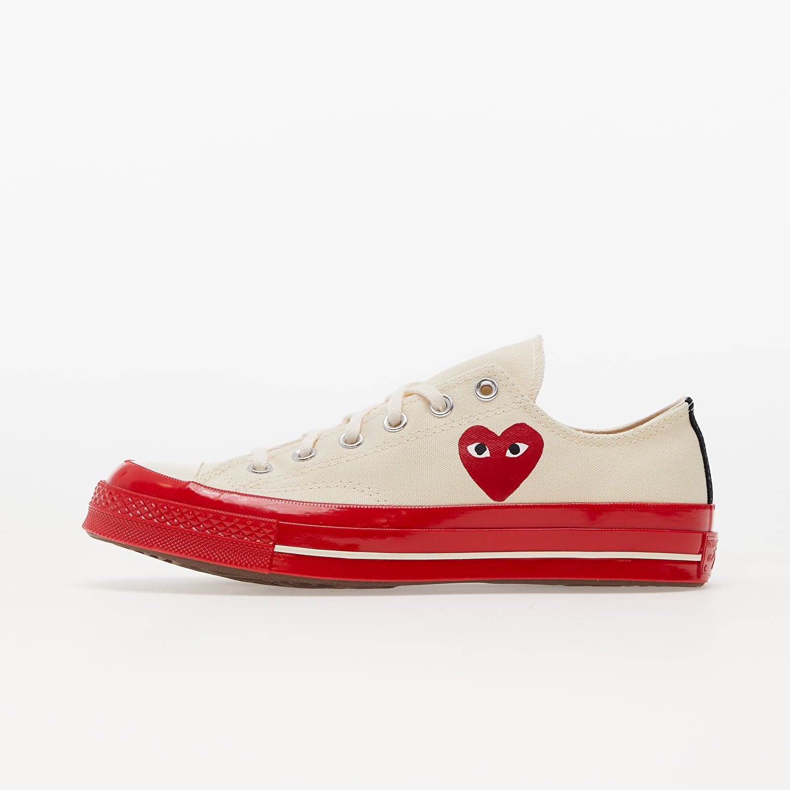Männer Converse x Comme des Garcons PLAY Chuck Taylor 70 Low Top Red Sole White