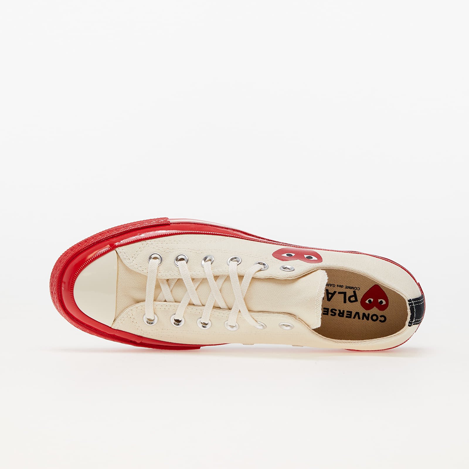 Ανδρικά παπούτσια Converse x Comme des Garçons PLAY Chuck Taylor 70 Low Top Red Sole White