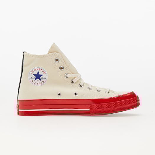 Scarpe uomo Converse x Comme des Garcons PLAY Chuck Taylor 70 Hi Top Red Sole White Footshop