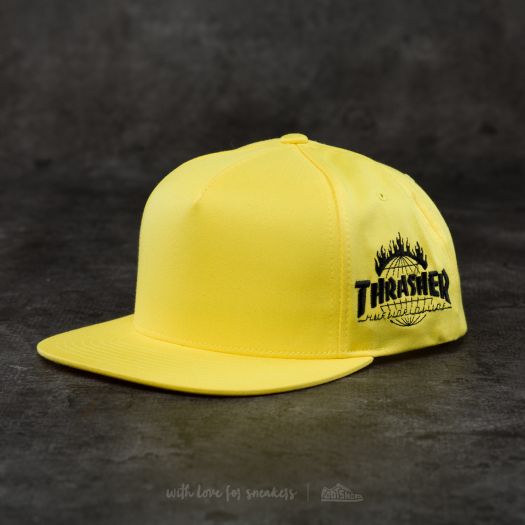 Caps HUF x Thrasher Tour De Stoops Snapback Yellow Footshop