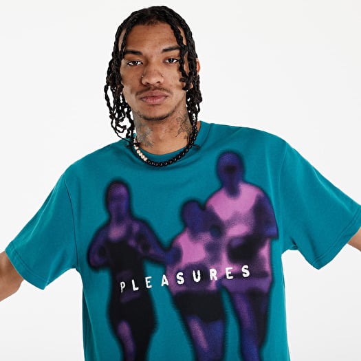 Tシャツ・カットソー PLEASURES LEADER HEAVYWEIGHT TSHIRT (21831) PLEASURES Leader Heavyweight T-shirt - Green | Garmentory