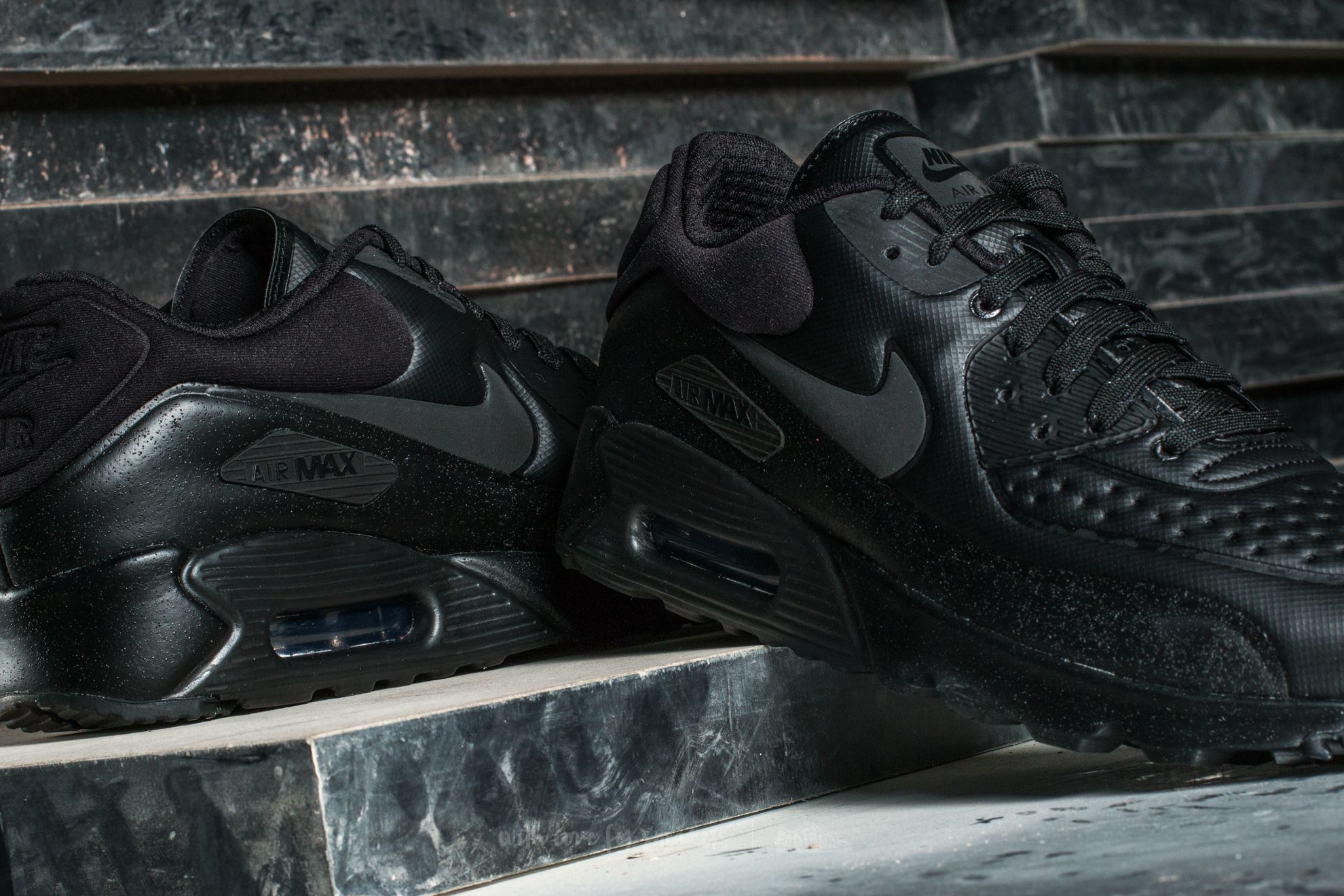 Men s shoes Nike Air Max 90 Ultra SE Premium Black Metallic Hematite Black Footshop