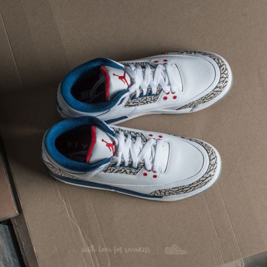 Obuwie Air Jordan 3 Retro OG (BG) White/ Fire Red-True Blue