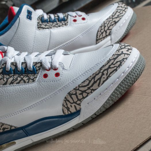 Obuwie Air Jordan 3 Retro OG (BG) White/ Fire Red-True Blue