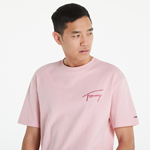 Footshop T-shirts Tommy Tommy Tee Broadway Jeans Pink | Signature