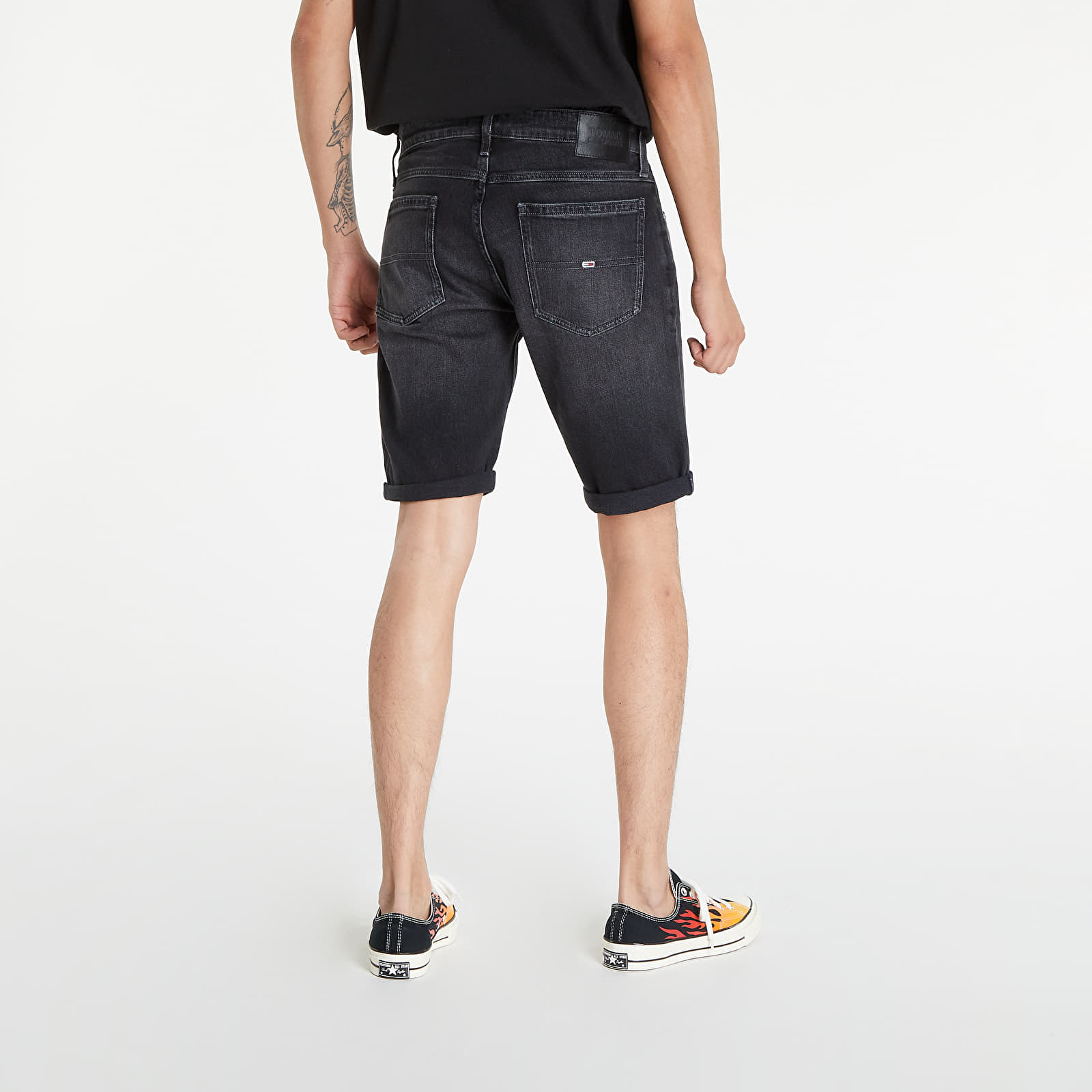 Kraťasy Tommy Jeans Ronnie Shorts Denim Black