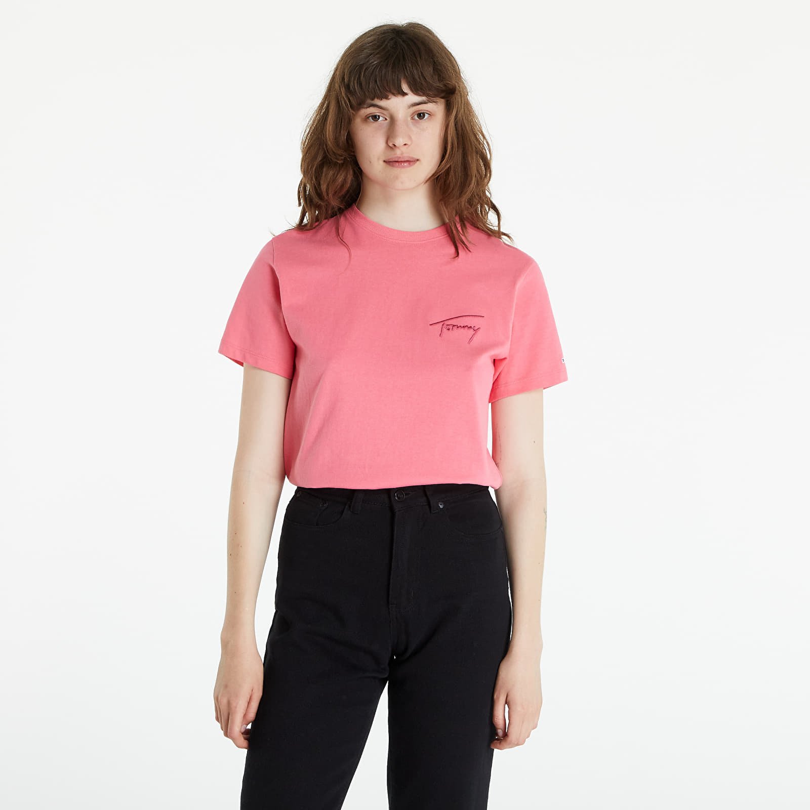T-shirts Tommy Jeans Relaxed Tommy Signature Short-Sleeved Tee Garden Rose