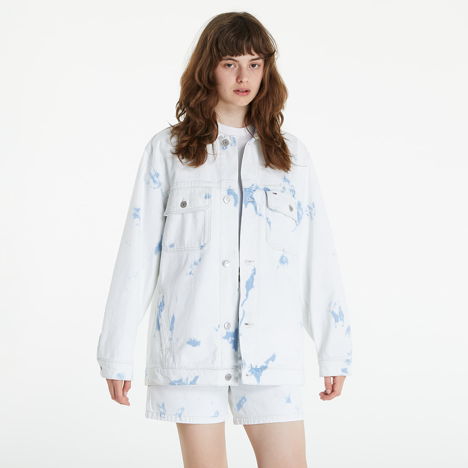 Jackets Tommy Jeans Oversized Utility Jacket Denim Color