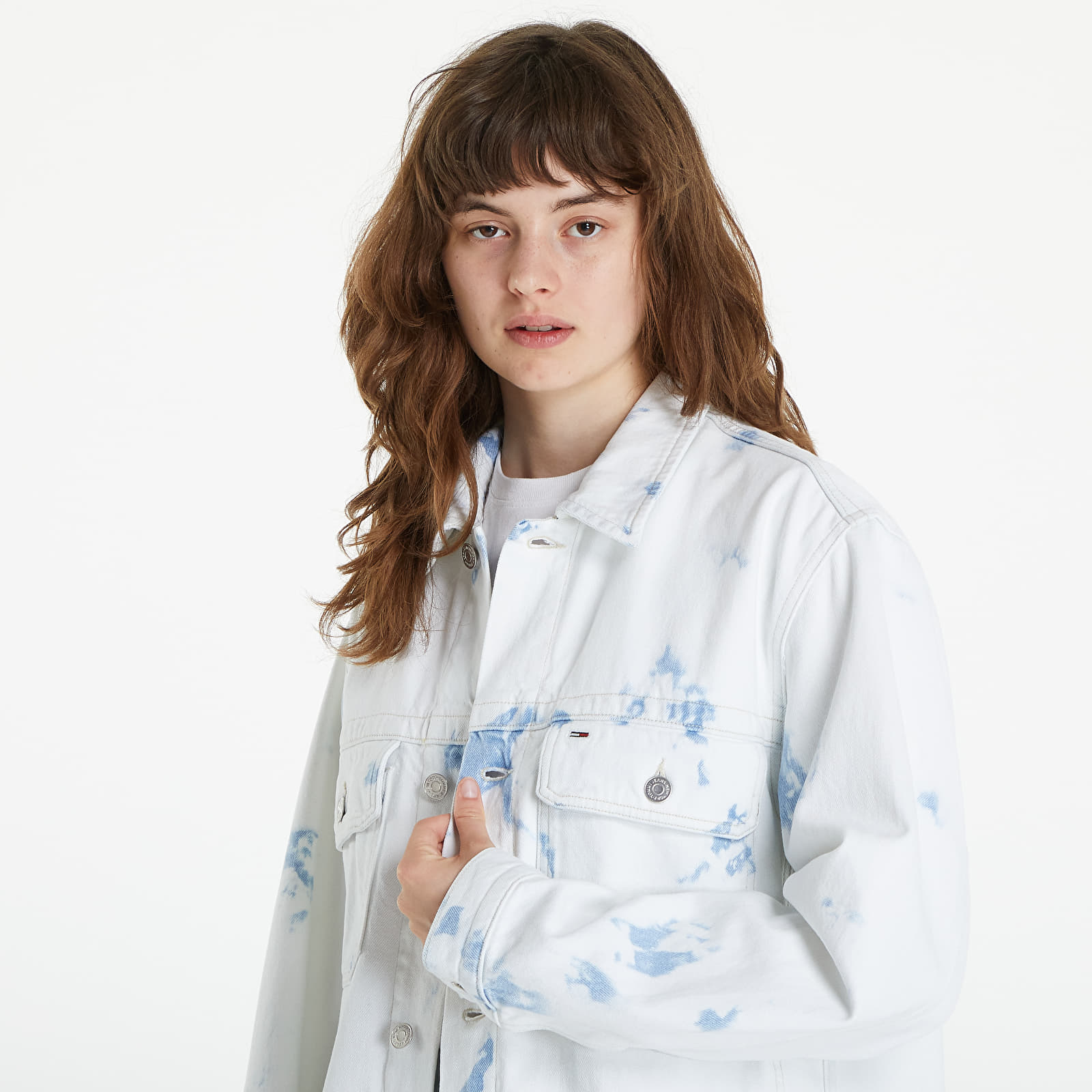 Jackets Tommy Jeans Oversized Utility Jacket Denim Color