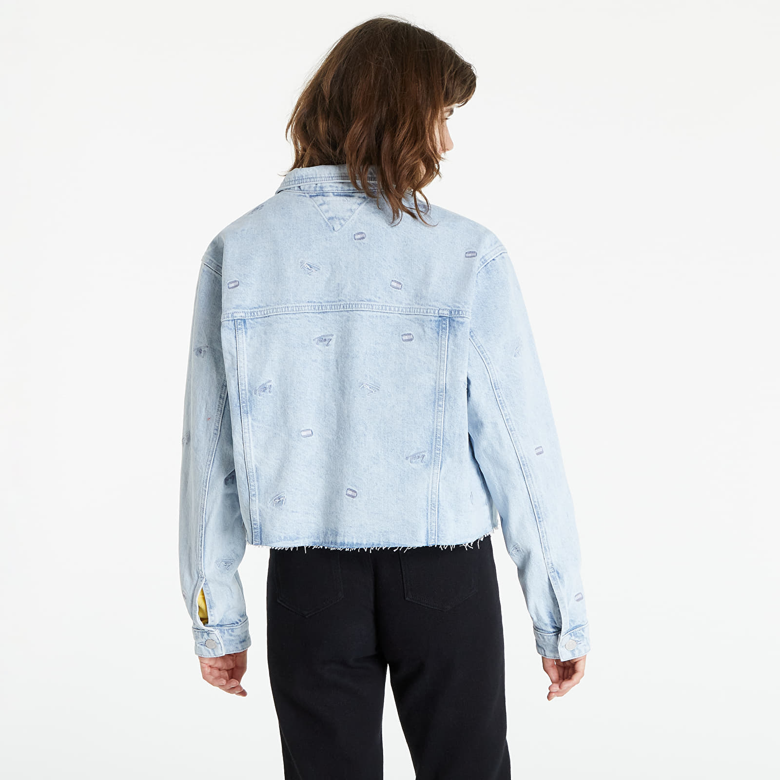 Jackets Tommy Jeans Oversized Crop Tracker Jacket Denim Color