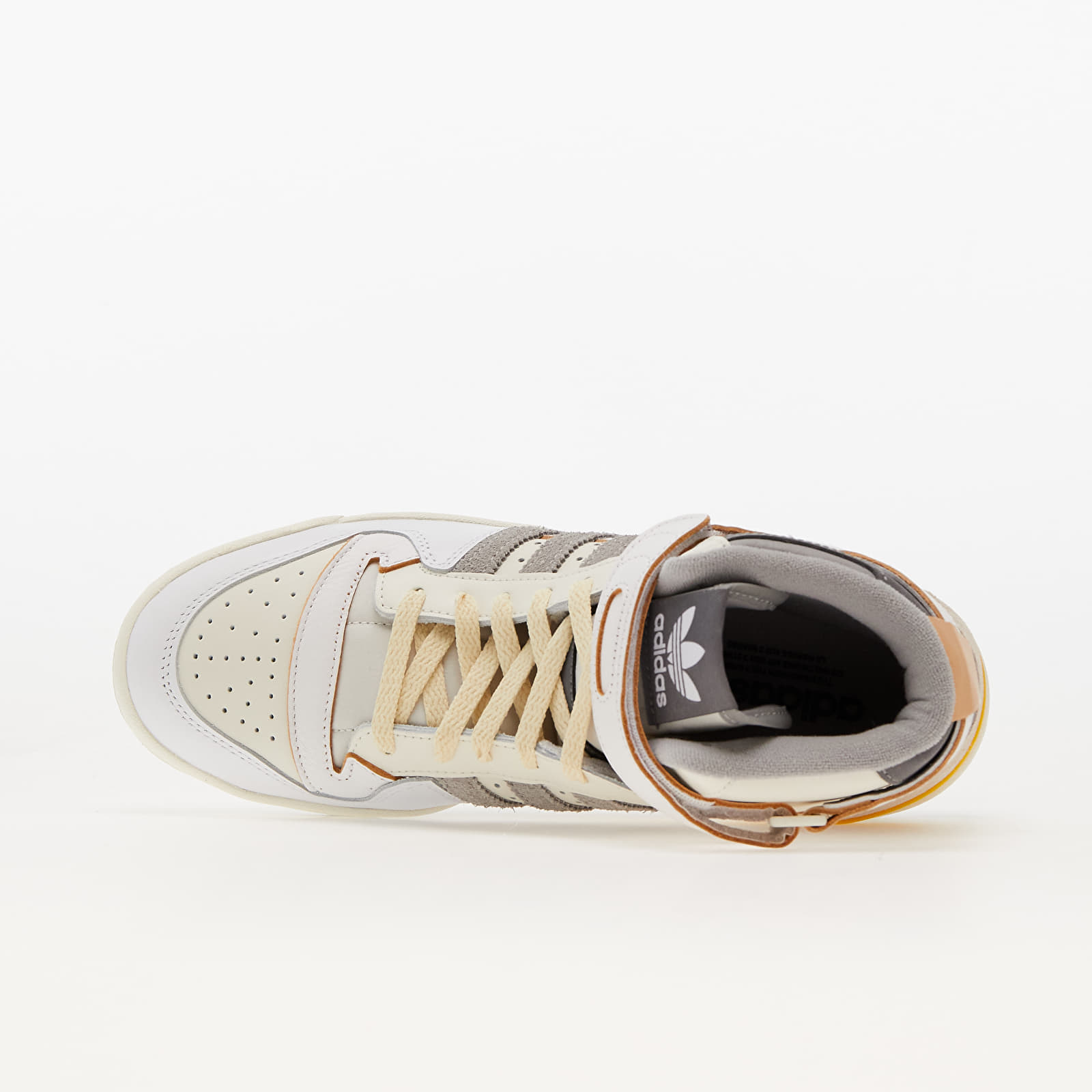 Scarpe uomo adidas Forum 84 Hi Ftw White/ Multi Solid Grey/ Yellow