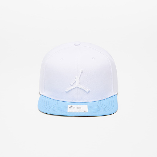 Caps Jordan Pro Jumpman Snapback White University Blue Black White Footshop