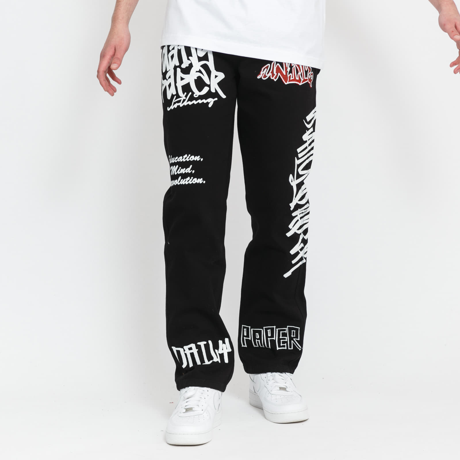 Kelnės Daily Paper Moussa Pants Black