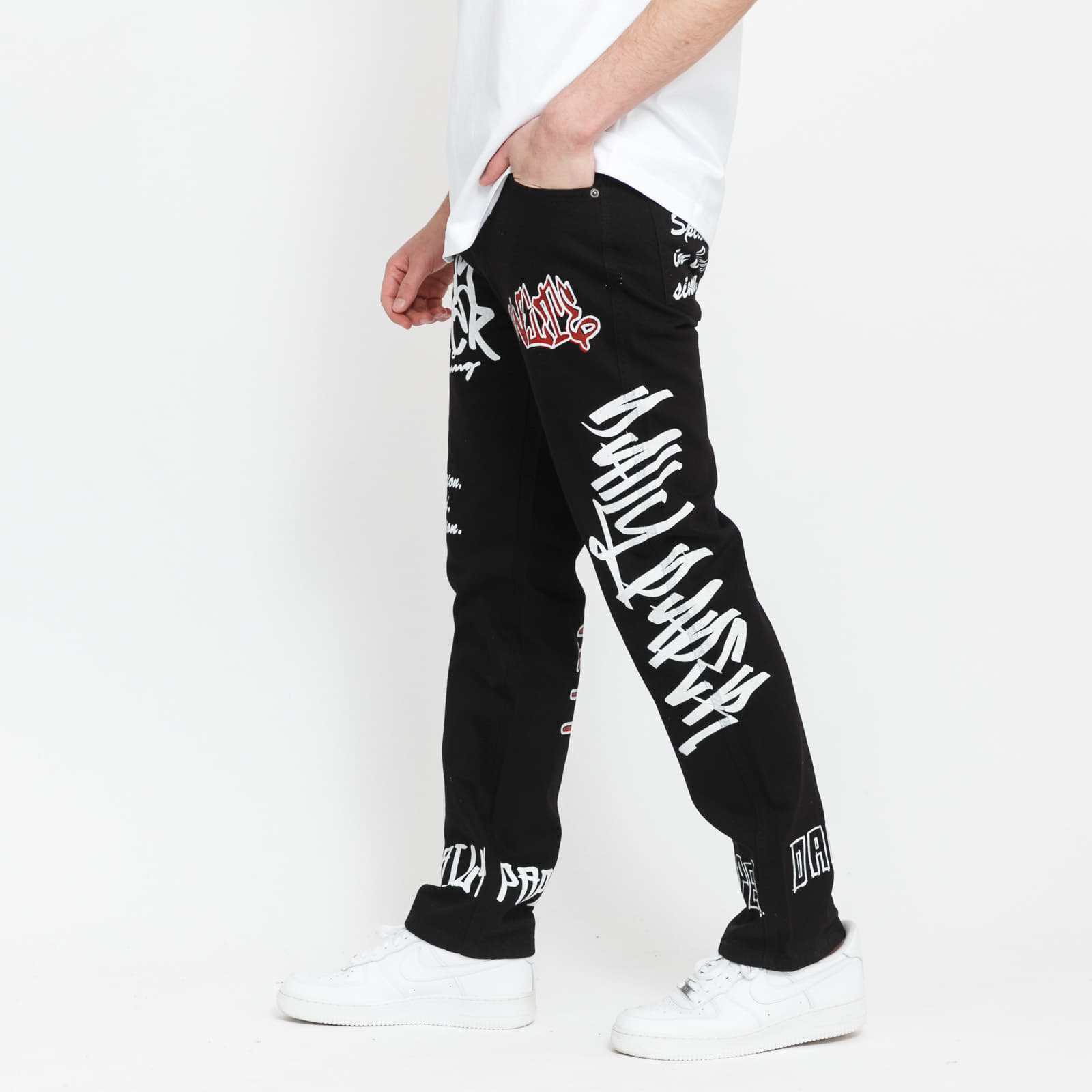 Kelnės Daily Paper Moussa Pants Black