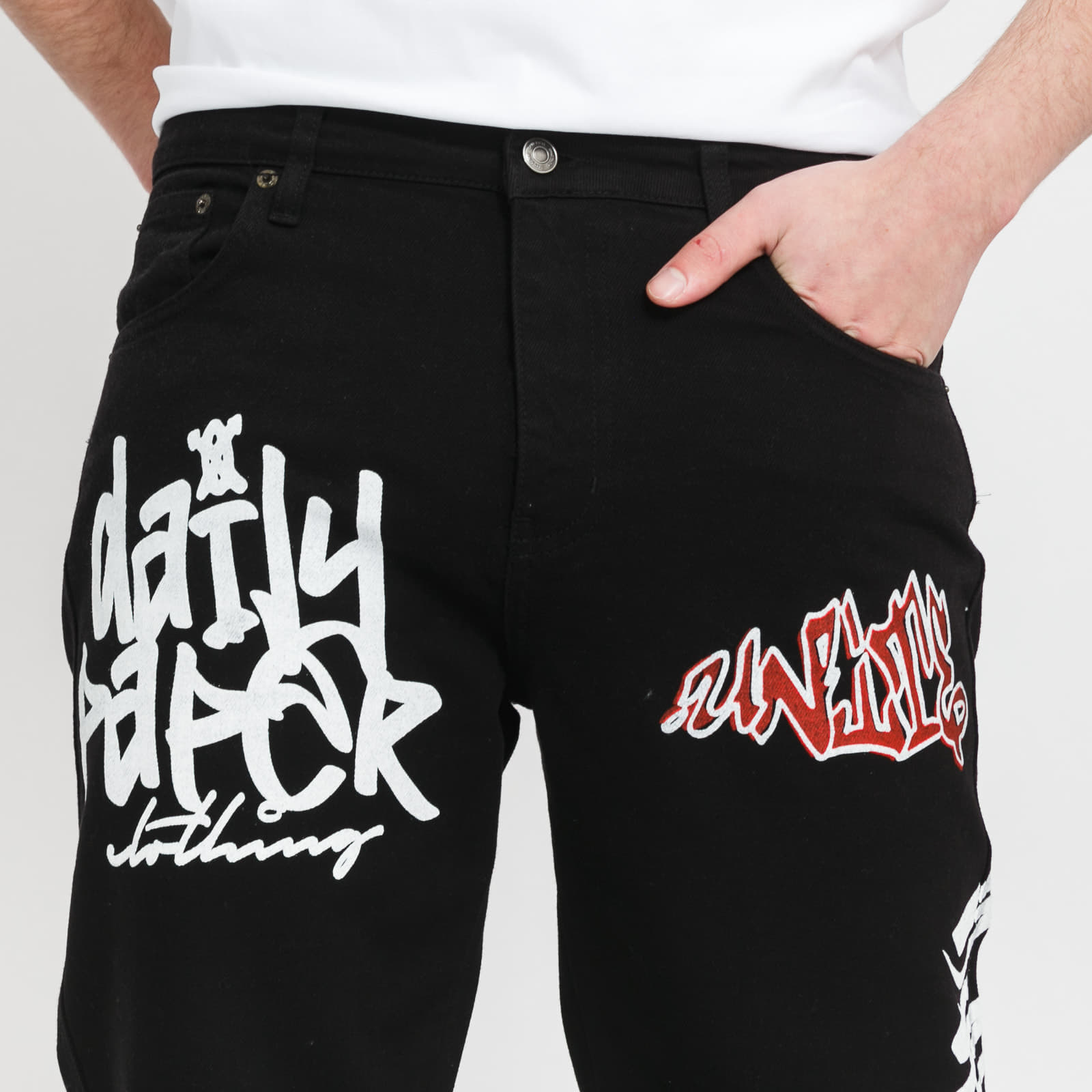 Kelnės Daily Paper Moussa Pants Black