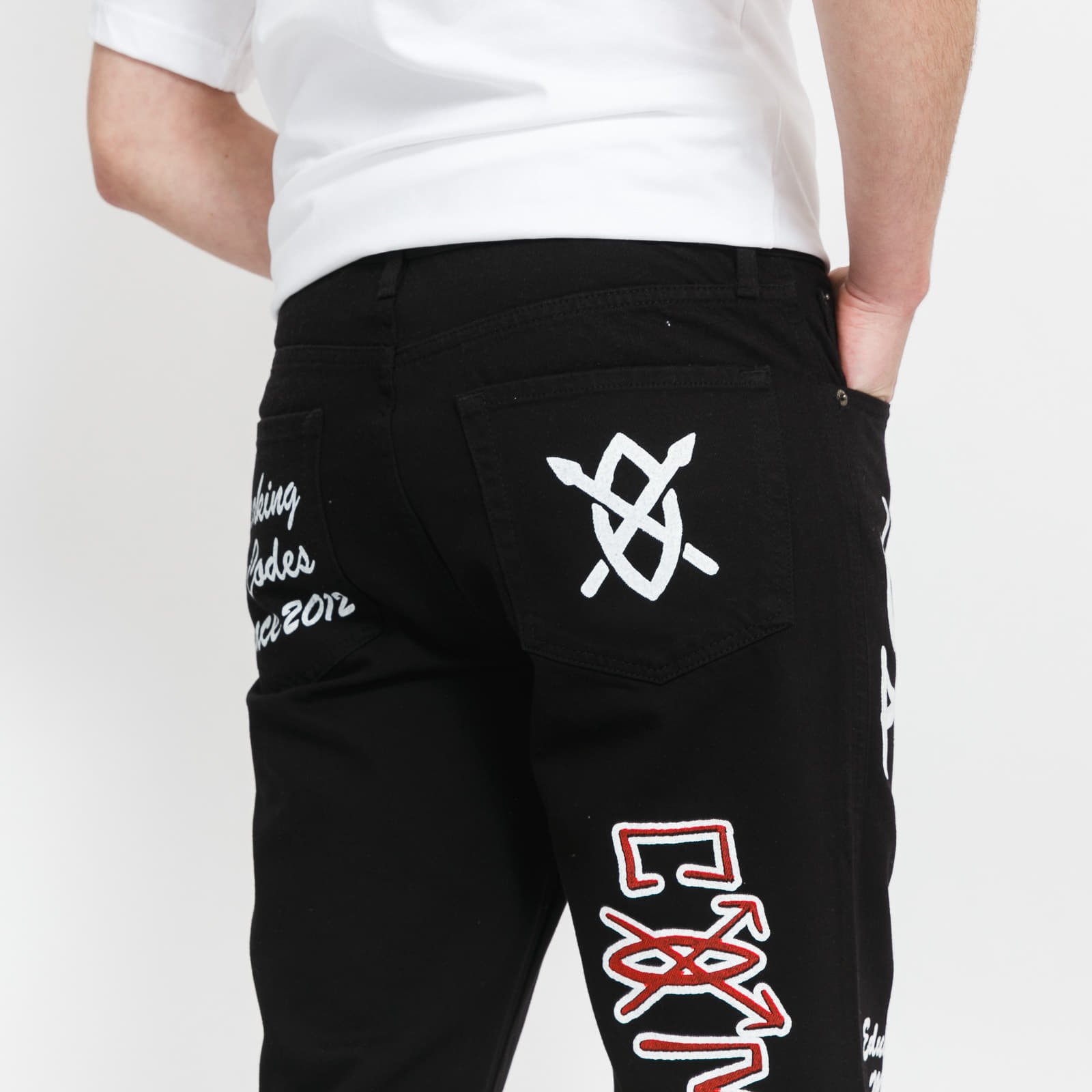 Kelnės Daily Paper Moussa Pants Black