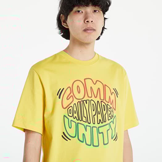 T shirts Daily Paper Majid T shirt Yellow Footshop