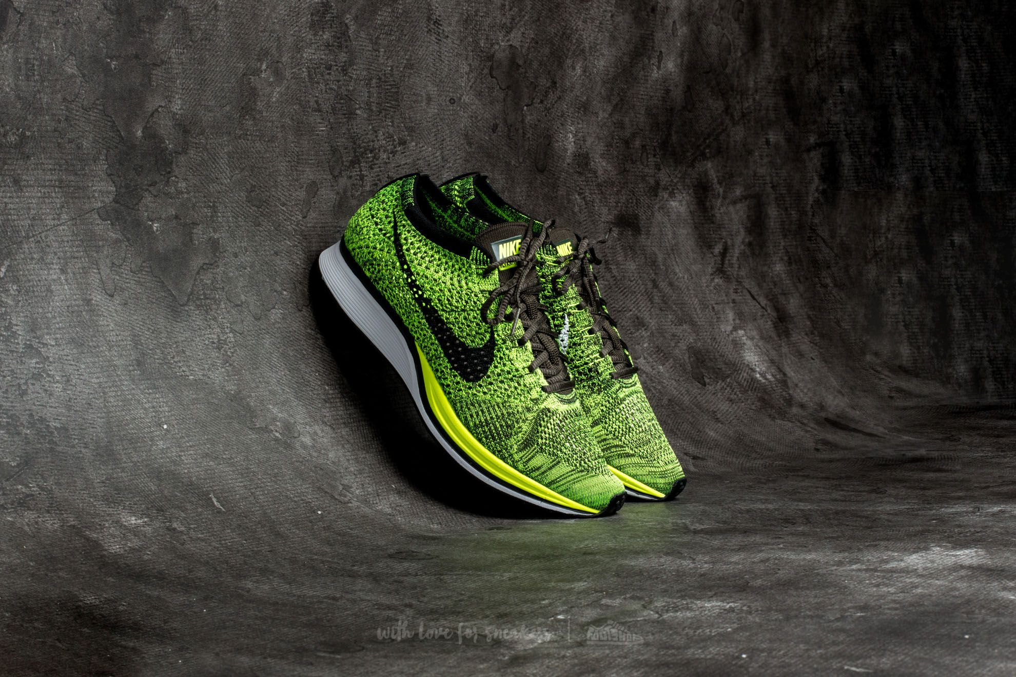 Pánské tenisky a boty Nike Flyknit Racer Volt/ Black-Sequoia