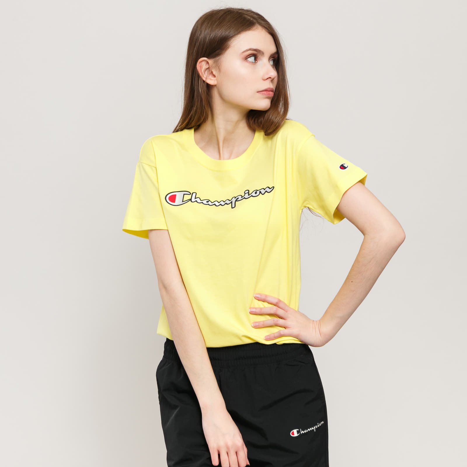 Champion shirt womens yellow 2025