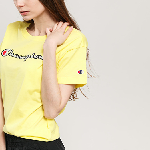 Womens yellow champion shirt outlet