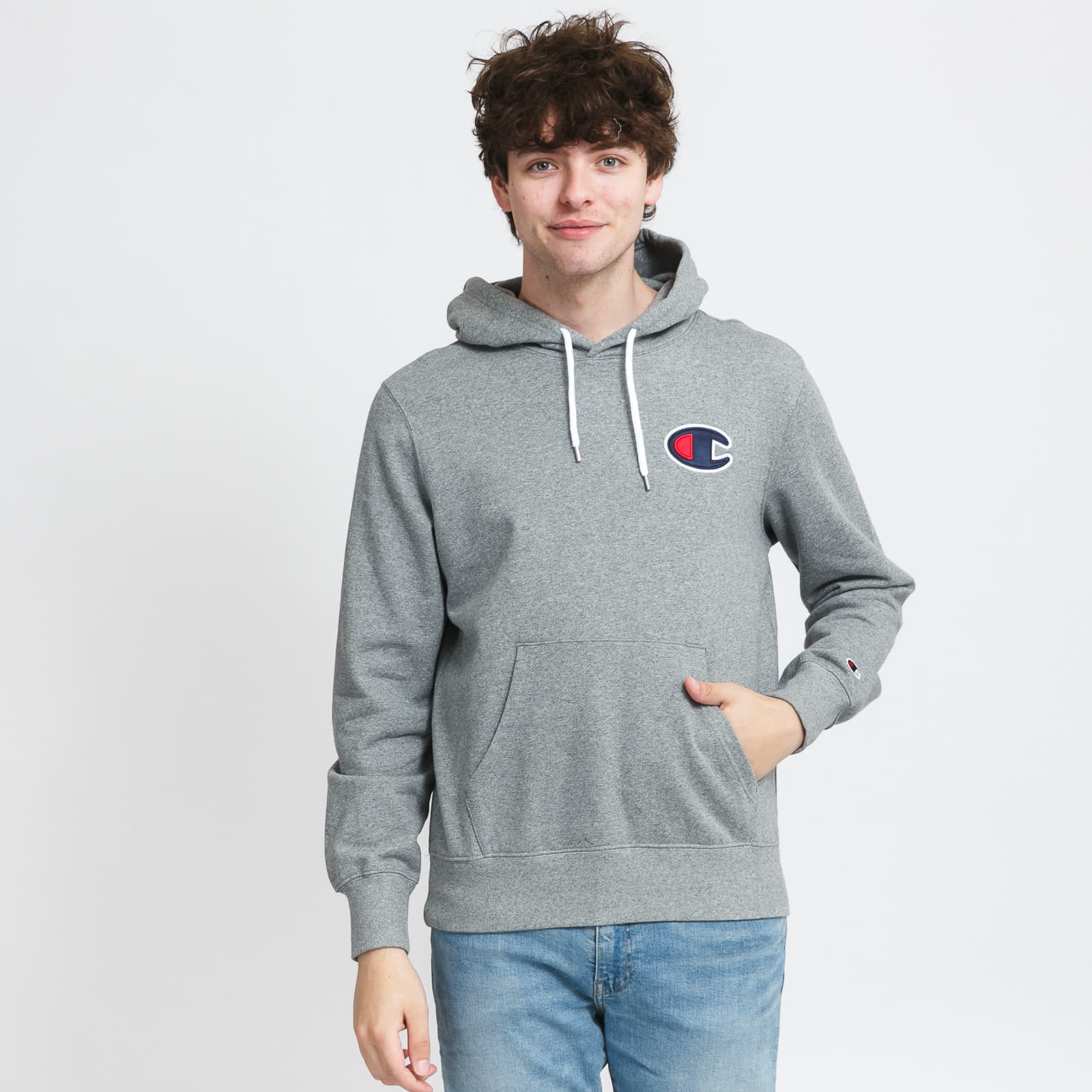 Champion hoodie 2025 big c