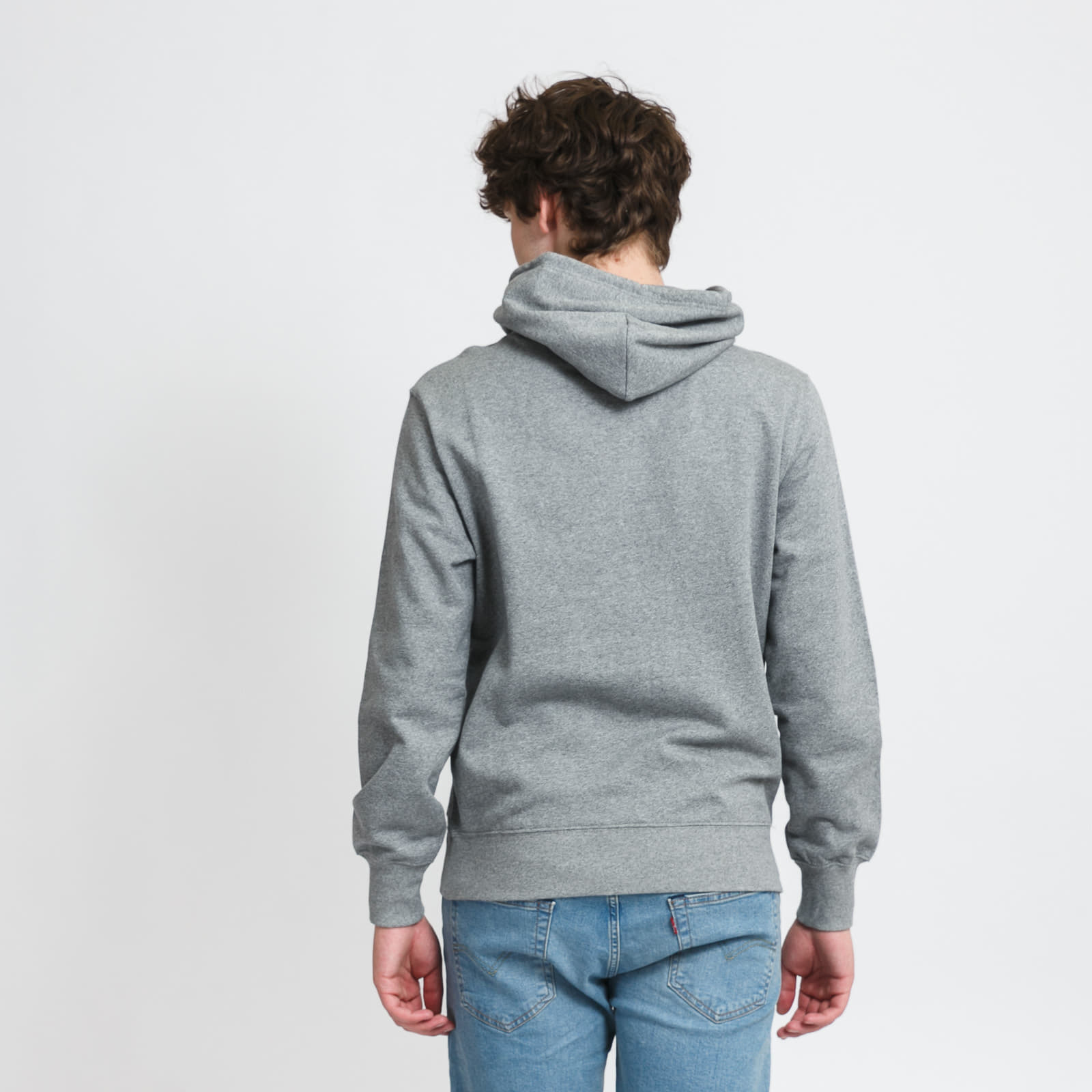 Hettegensere og sweatshirts Champion Satin C Logo Cotton Terry Hoodie Melange Gray