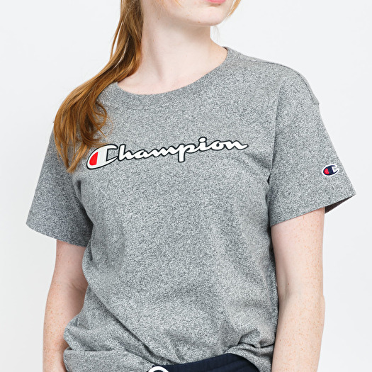 Script Champion Gray T Shirt Champion Europe Women Full Script