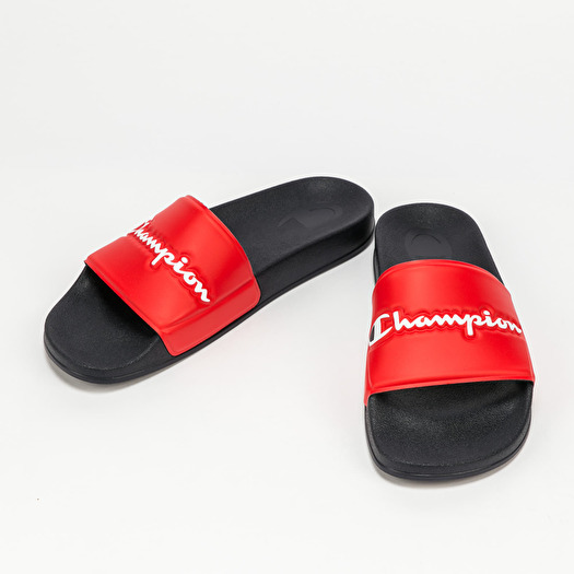 Chaussures et baskets homme Champion Slide Varsity Navy Red Footshop