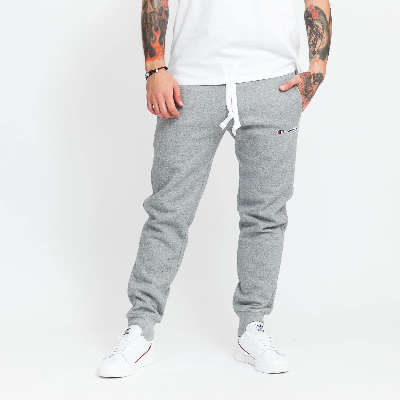 Champion rib cuff pants grey on sale