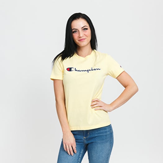 Yellow champion 2025 shirt womens