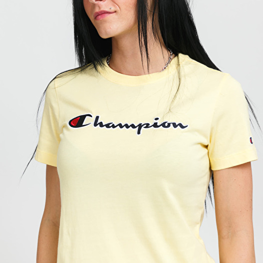Champion yellow shirt womens clearance
