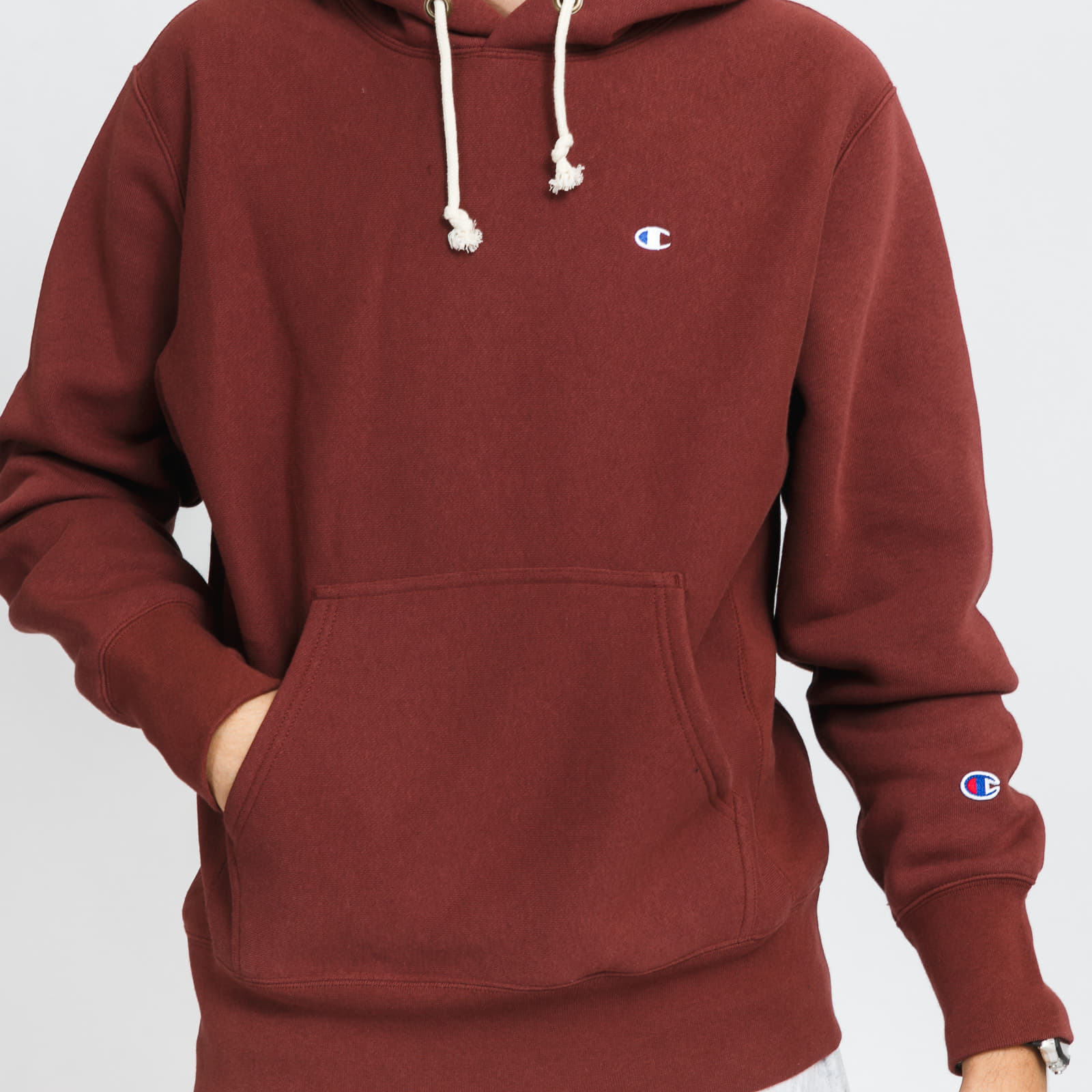 Hoodies and sweatshirts Champion Hooded Sweatshirt Dark Bordeaux Footshop