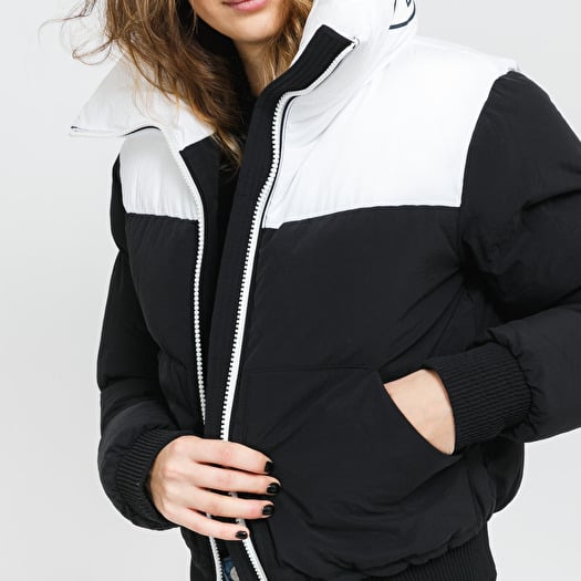 Champion jacket sales black and white