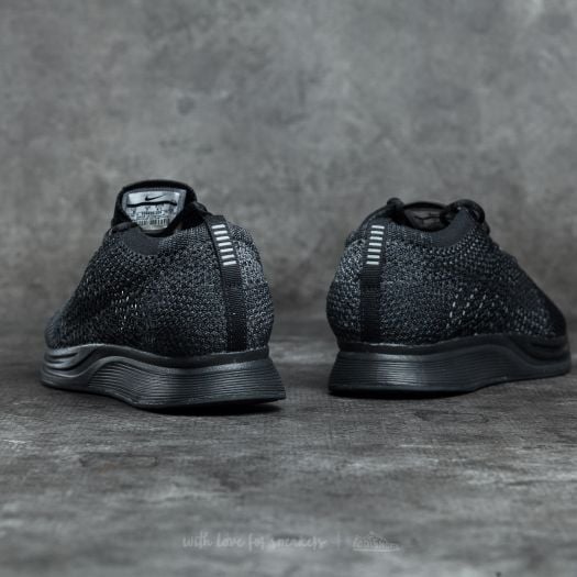 Flyknit racer triple black on feet hotsell