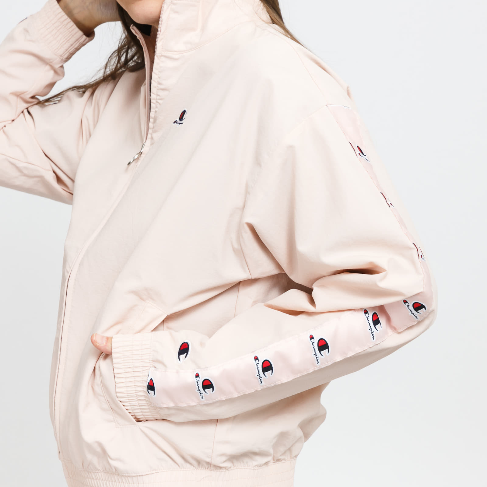 Kurtki i płaszcze Champion Full Zip Top Light Pink