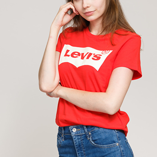 Magliette Levi s W The Perfect Tee Red Footshop